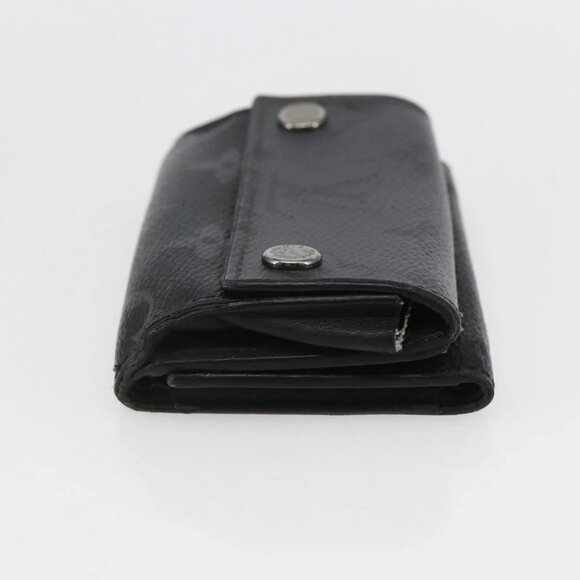 LOUIS VUITTON Monogram Eclipse Discovery Compact Wallet M67630 LV Auth 157193 main image 3
